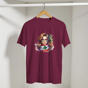 Lebanese Cedar Vintage Tee, Arabic graphic design by Cairo NYC (view 2)