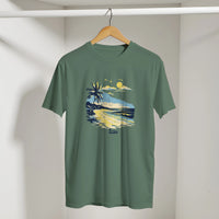 Sunset Beach Arabic Tee, Arabic graphic design by Cairo NYC (view 13)