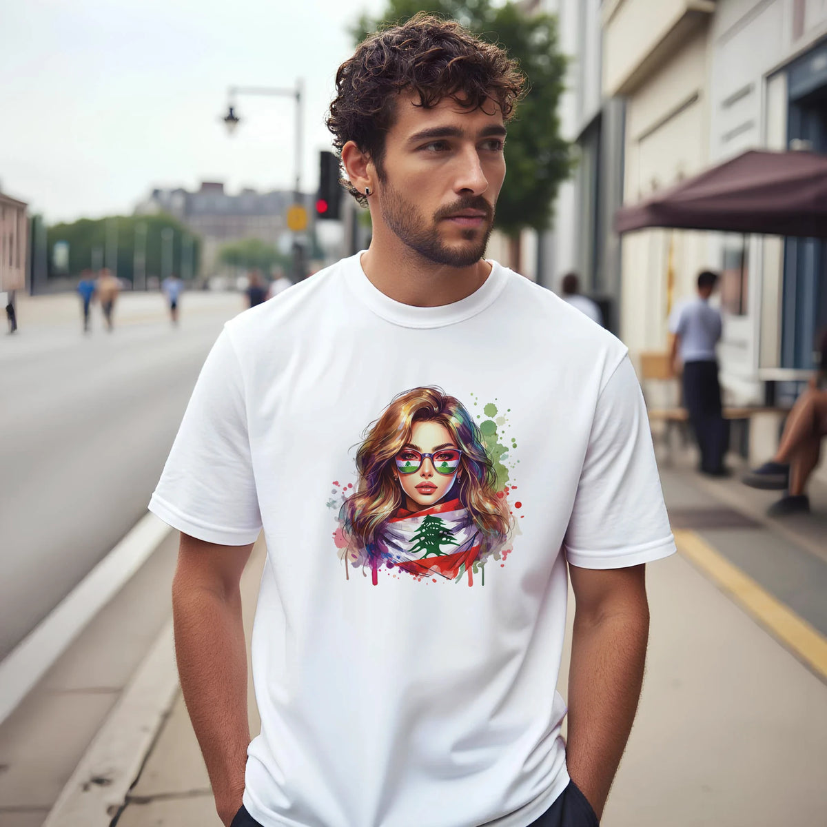 Lebanese Cedar Vintage Tee, Arabic graphic design by Cairo NYC (view 18)