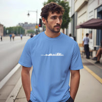 Cairo Cityscape Retro Arabic Tee, Arabic graphic design by Cairo NYC (view 7)