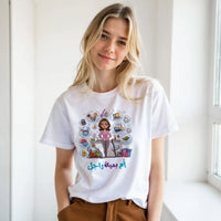 Arabic Mom Streetwear Tee, Arabic graphic design by Cairo NYC (view 17)