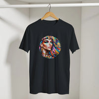 Cleopatra Arabic Tee in Black, Arabic graphic design by Cairo NYC