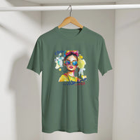 Chill Vibes Pop Art Arabic Tee, Arabic graphic design by Cairo NYC (view 12)