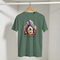Arabic Oud Nostalgia Retro Tee in Military Green, Arabic graphic design by Cairo NYC
