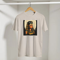 Egyptian Queen Retro Arabic Tee in Sand, Arabic graphic design by Cairo NYC