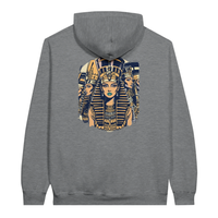 Ancient Egypt Queens hoodie in Sport Grey, Arabic graphic design by Cairo NYC