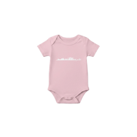 Arabic Cairo Silhouette Infant Onesie in Pink, Arabic graphic design by Cairo NYC