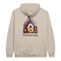 Nostalgic Oud Serenade Hoodie in Sand, Arabic graphic design by Cairo NYC