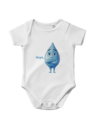 Nope Funny Baby Onesie, Arabic graphic design by Cairo NYC