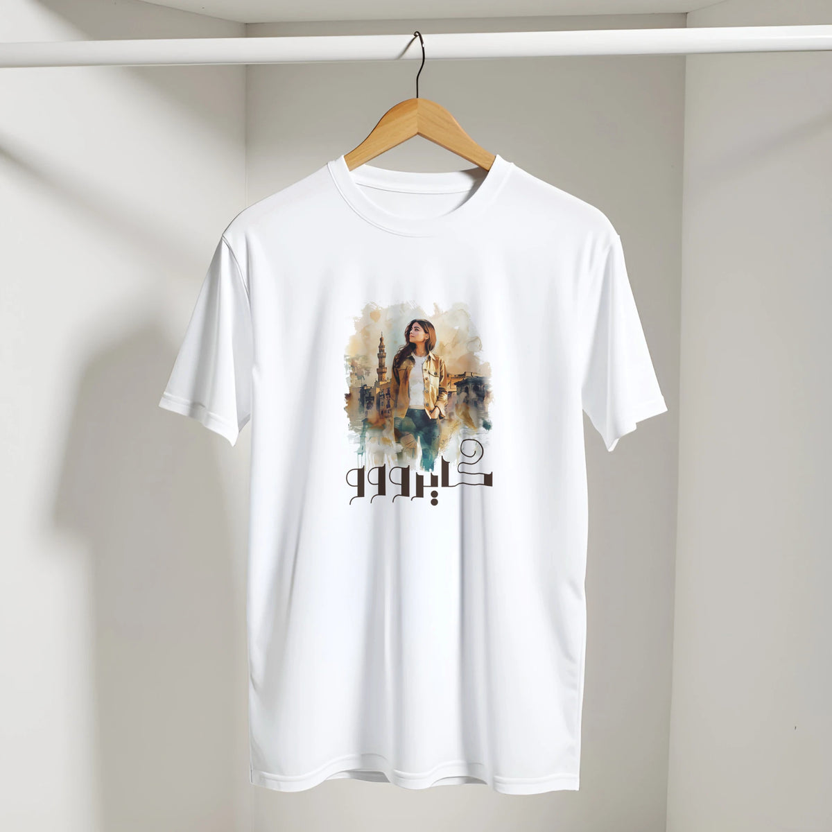 Soulful Cityscape Cairo Tee, Arabic graphic design by Cairo NYC (view 10)