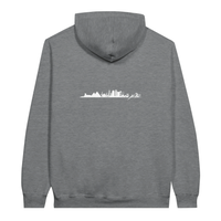 Cairo Skyline Silhouette Hoodie in Sport Grey, Arabic graphic design by Cairo NYC