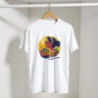 Egyptian Sunset Diva Cityscape Tee, Arabic graphic design by Cairo NYC (view 11)