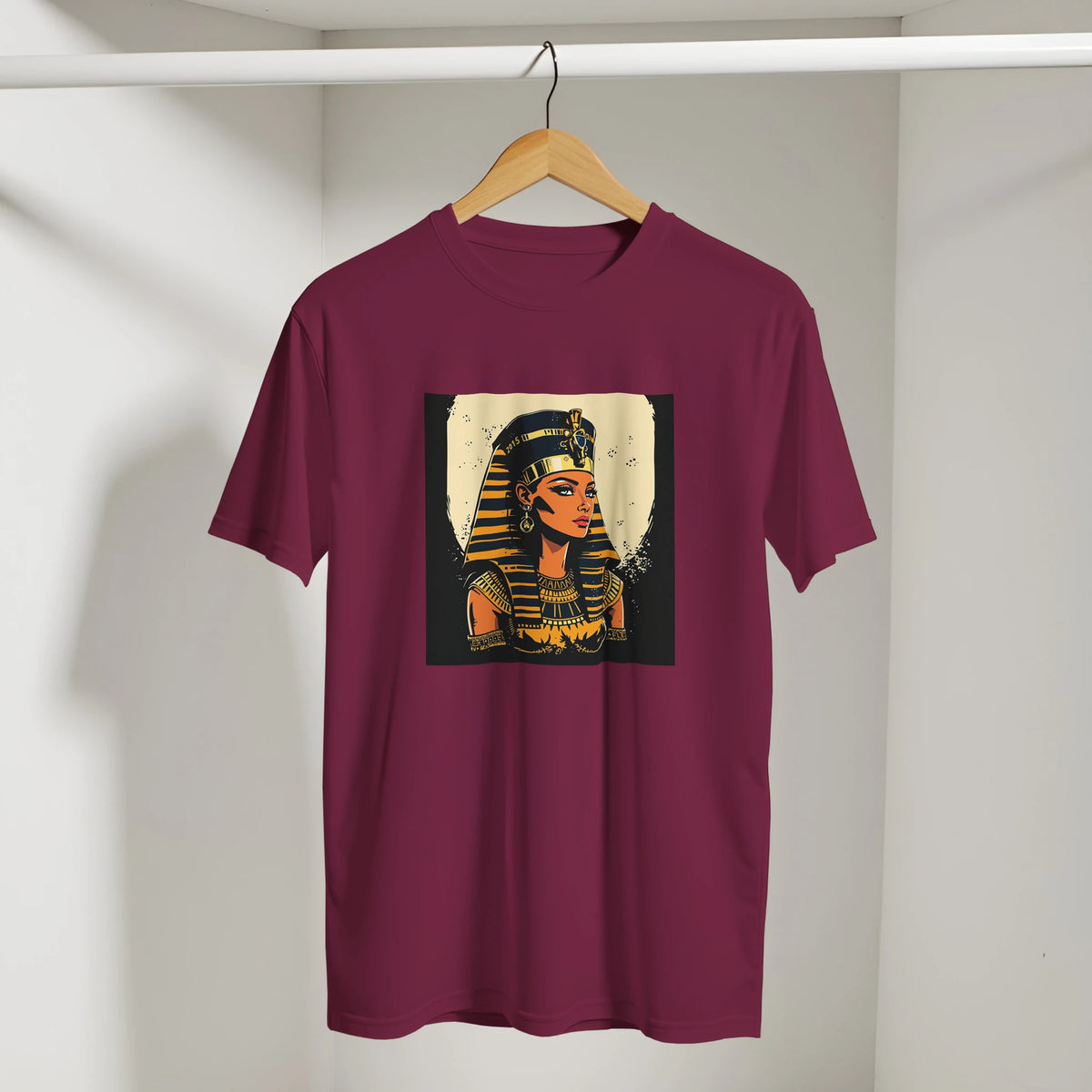 Egyptian Queen Retro Arabic Tee, Arabic graphic design by Cairo NYC (view 2)