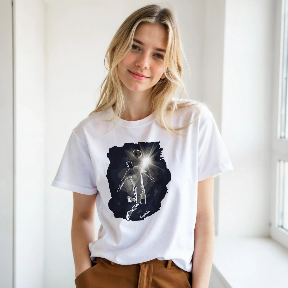 Arabic Soccer Retro Tee, Arabic graphic design by Cairo NYC (view 17)