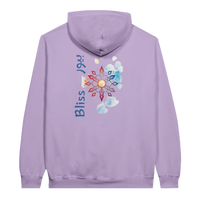 Watercolor Pure Bliss Bliss Hoodie in Orchid, Arabic graphic design by Cairo NYC