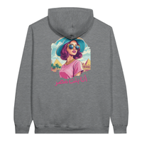 Vibrant Egyptian Pop Art Hoodie in Sport Grey, Arabic graphic design by Cairo NYC