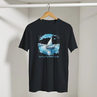 Nile Felucca Arabic Tee in Black, Arabic graphic design by Cairo NYC