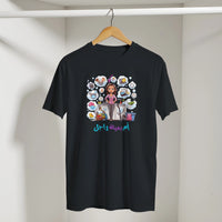 Arabic Mom Streetwear Tee in Black, Arabic graphic design by Cairo NYC