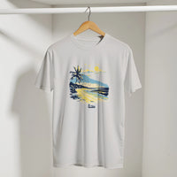 Sunset Beach Arabic Tee, Arabic graphic design by Cairo NYC (view 12)