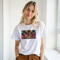 Khalas Sunset Tee, Arabic graphic design by Cairo NYC (view 18)