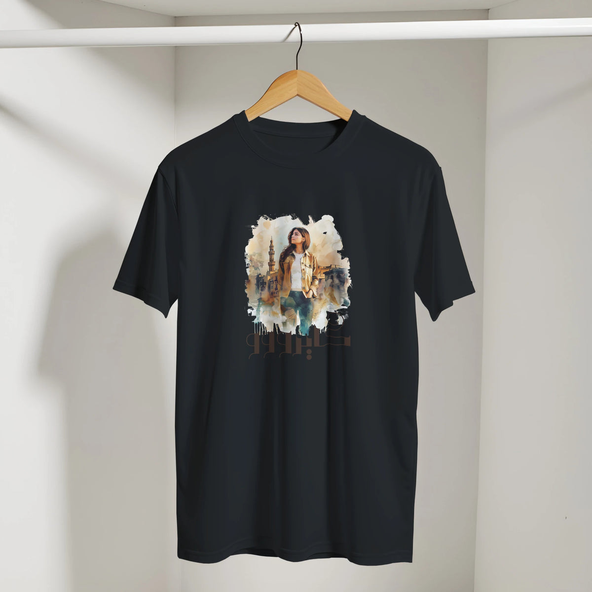 Soulful Cityscape Cairo Tee, Arabic graphic design by Cairo NYC (view 4)