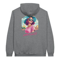 Vibrant Egyptian Pop Art Hoodie in Sport Grey, Arabic graphic design by Cairo NYC