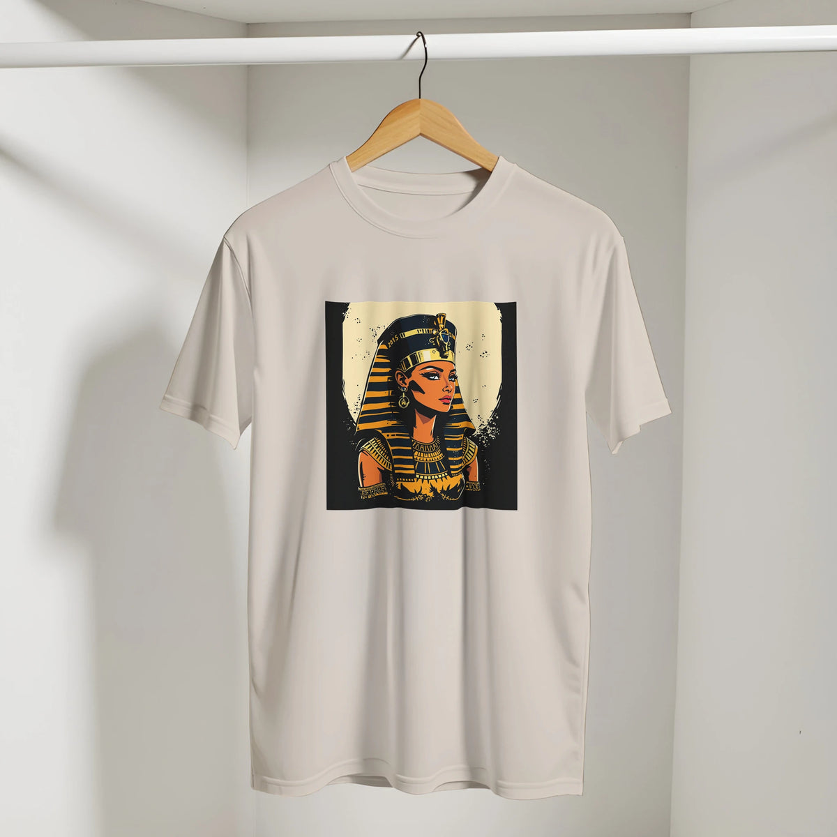 Egyptian Queen Retro Arabic Tee, Arabic graphic design by Cairo NYC (view 11)