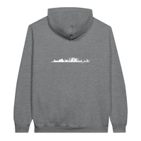 Cairo Skyline Silhouette Hoodie in Sport Grey, Arabic graphic design by Cairo NYC