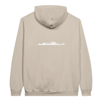 Cairo Skyline Silhouette Hoodie in Sand, Arabic graphic design by Cairo NYC