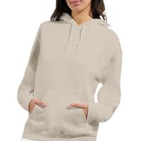 It's a Vibe Floral Arabic Hoodie in Sand, Arabic graphic design by Cairo NYC
