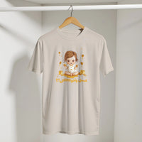 Honey Bee Baby Arabic Tee in Sand, Arabic graphic design by Cairo NYC