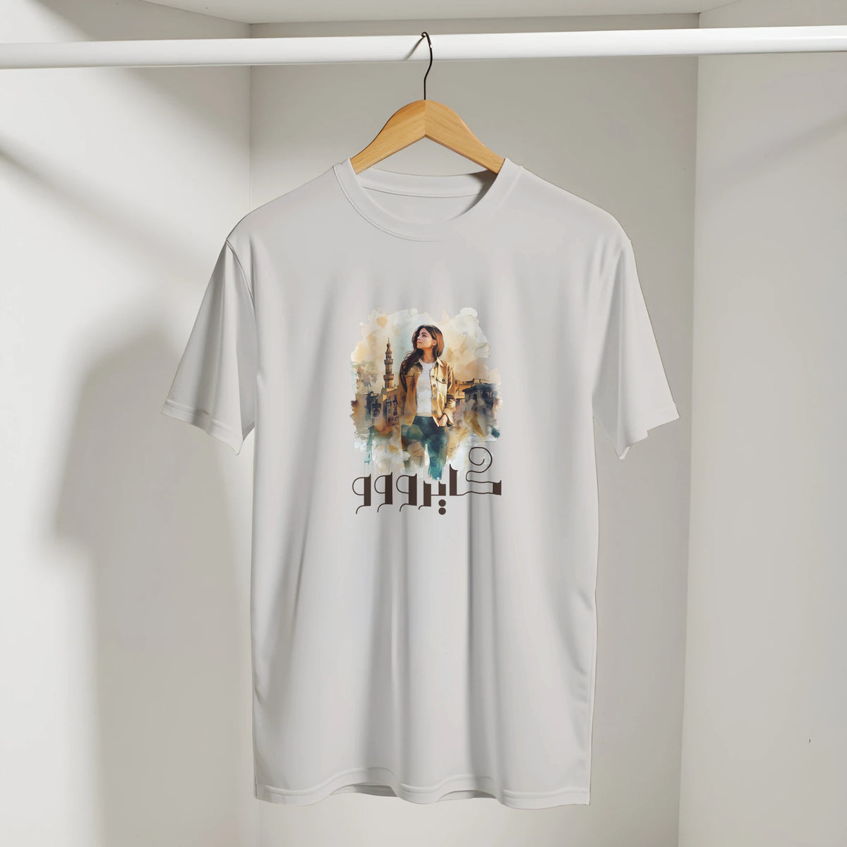 Soulful Cityscape Cairo Tee, Arabic graphic design by Cairo NYC (view 6)