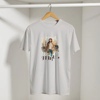 Soulful Cityscape Cairo Tee, Arabic graphic design by Cairo NYC (view 6)