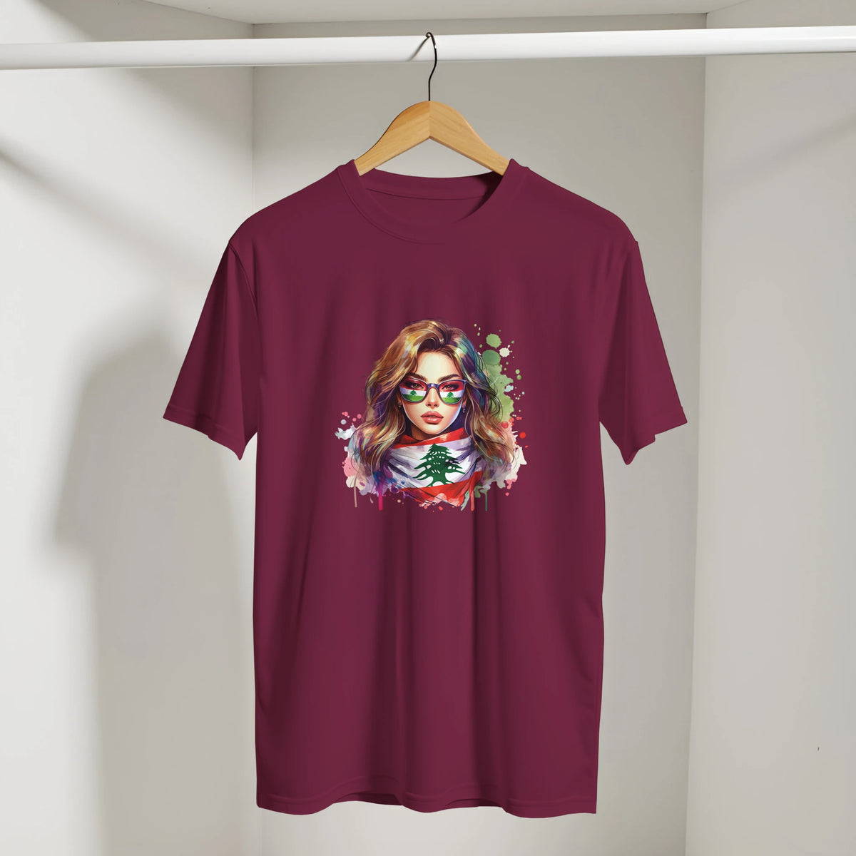 Lebanese Cedar Vintage Tee, Arabic graphic design by Cairo NYC (view 2)