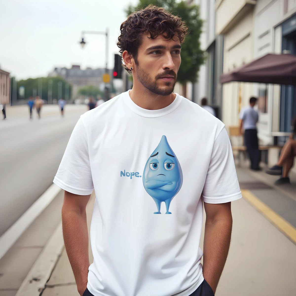Nope Arabic Graphic Tee, Arabic graphic design by Cairo NYC (view 18)