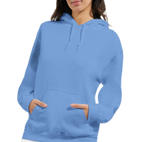 It's a Vibe Floral Arabic Hoodie in Carolina Blue, Arabic graphic design by Cairo NYC