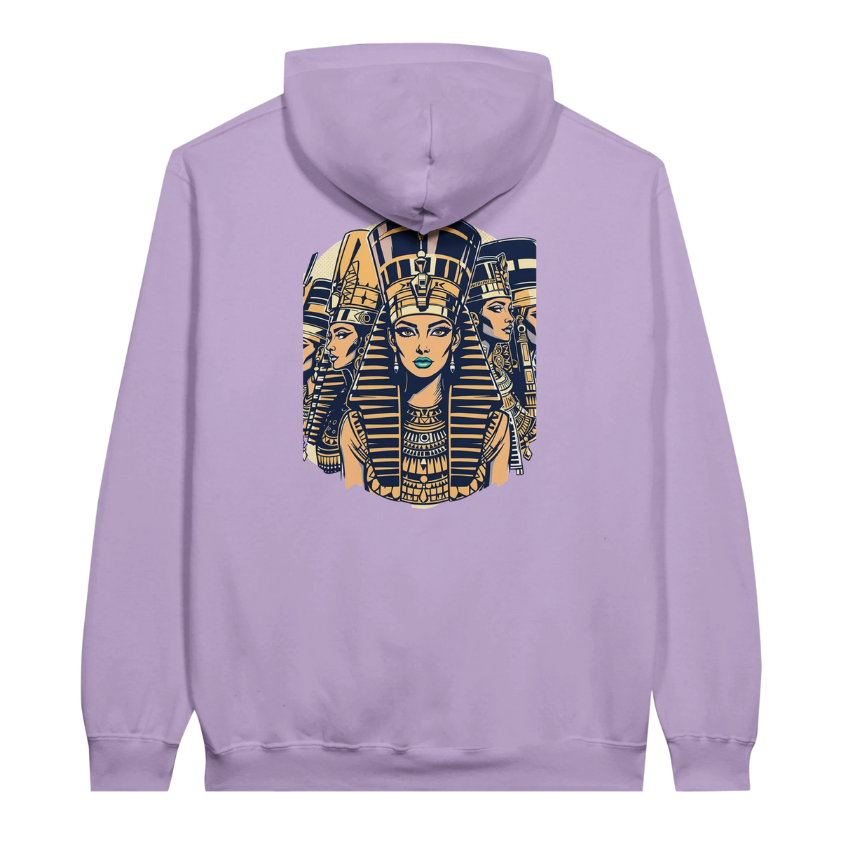 Ancient Egypt Queens hoodie in Orchid, Arabic graphic design by Cairo NYC
