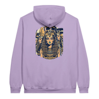 Ancient Egypt Queens hoodie in Orchid, Arabic graphic design by Cairo NYC