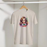 Lebanese Cedar Vintage Tee in Sand, Arabic graphic design by Cairo NYC