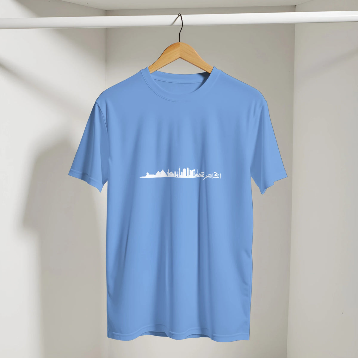 Cairo Skyline Sunset Arabic Tee, Arabic graphic design by Cairo NYC (view 9)