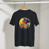 Egyptian Sunset Diva Cityscape Tee, Arabic graphic design by Cairo NYC (view 15)