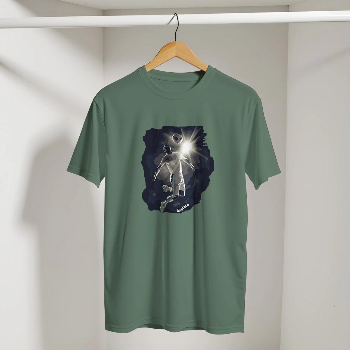 Arabic Soccer Retro Tee, Arabic graphic design by Cairo NYC (view 8)