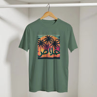 Khalas Sunset Tee, Arabic graphic design by Cairo NYC (view 12)