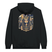 Ancient Egypt Queens hoodie in Black, Arabic graphic design by Cairo NYC