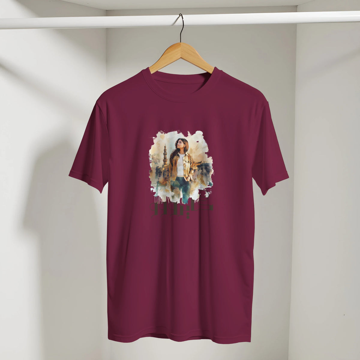 Soulful Cityscape Cairo Tee, Arabic graphic design by Cairo NYC (view 2)