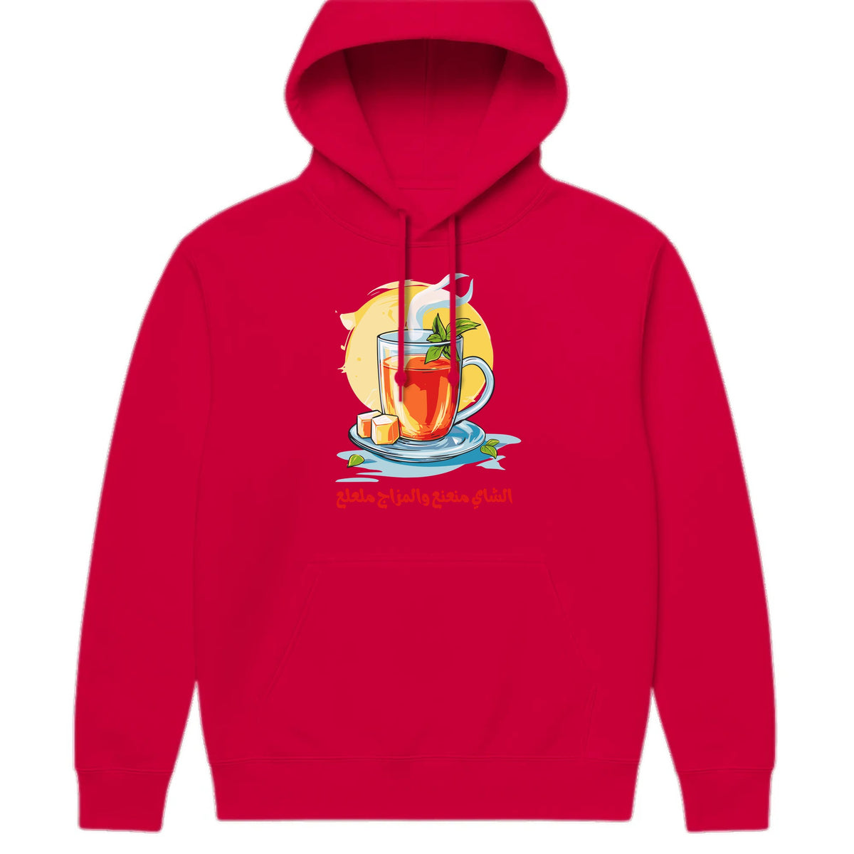 Tea & Mood Arabic Hoodie - Paprika - front print
